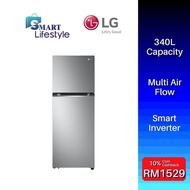 LG 340L Top Freezer Inverter Fridge in Dark Graphite Steel GN-B312PQMB