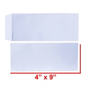White Envelope 4" x 9"