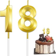 Birthday Candles, 18th Birthday Candles, Number 18 Candles, Happy Birthday Cake Topper Decoration fo
