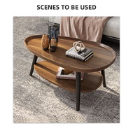 Center table (Max load 150 Kg.) size 55x100x38 cm. - Walnut