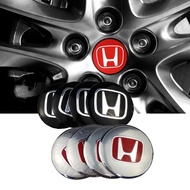 4pcs 56mm Hub Center Sticker Wheel Hub Cover Sticker for Honda Accord Civic Car Wheel Cover Trim Decal