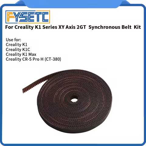 For Creality K1/K1MAX/K1C GATES Belt LL-2G-6RF 2GT Belt and Normal Belt GT2 Timing Belt 2GT-6 L 3.5M