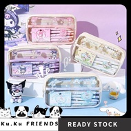 Sanrio Big Transparents Pencil Case Kuromi Transparent Pencil Case Melody Pencil Case