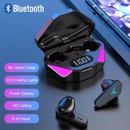 TWS X15 Headsets Noise Mic Hifi Bluetooth Gaming Earphones Cancelling Bass