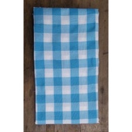 Tikar kain piknik motif kotak kotak /preewed/potograph