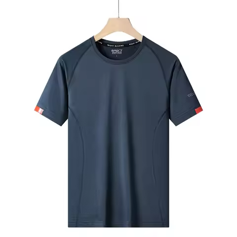 New Large Size Top Tees T-shirt Round Neck Men's T Shirt Men Tshirts Fitness Casual for Male T-shirt