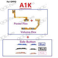 For OPPO A1K New Switch Key Power On Off and Volume up down Side Button Keys Flex Replacement Parts