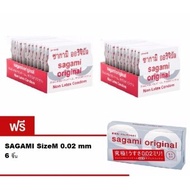 Sagami Original 0.02 ถุงยางนำเข้าจากญี่ปุ่น size M (24 pcs)+Free 6 Pcs