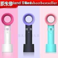 B.S.B Mini fan bladeless fan USB Charging Rechorgeable fan mini aircond