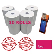 Star Coreless Thermal Paper Roll 57mm x 40 <Sunmi V2 Pro, Food Delivery Services Device> 10/8/6/4/1 