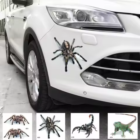 New Three-dimensional Car Sticker Spider Gecko Animal Simulation Car Tail Sticker Realistic Modifica