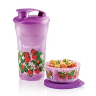 New Tupperware Quench & Snack Set Water Bottle Kids Bottle Container 800ml / Snack Dessert Bowl 200m
