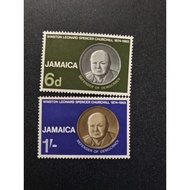 CE333 Jamaica year 1966 Winston Churchill stamps complete set of 2v MNH