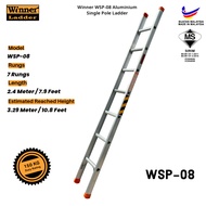Winner Ladder WSP-08 Aluminium Single Pole Ladder 150Kg Duty Rating Tangga Heavy Duty