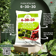 Phân bón NPK 6-30-30 (gói 1KG) - Giúp Kích thích ra hoa Tăng đậu quả Bộ rễ phát triển