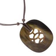 二手愛馬仕 Lift GM 黑色水牛角項鍊，重約 25.1 克。女士款。