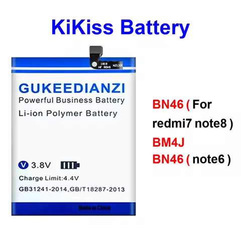 Mobile Phone Battery High-Efficiency BM4J 4800-5100Mah For Xiaomi Redmi NOTE6 7 8 Note 8T 6 NOTE8 No