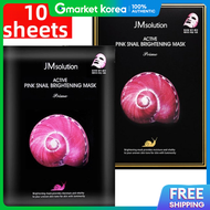 JM Solution | Active Pink Snail Brightening Mask Prime 10 Sheets
