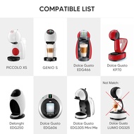 อะแดปเตอร์กาแฟแบบเติมได้สำหรับ Dolce Gusto ใช้ซ้ำที่ใส่ฝักแคปซูลพร้อมอุปกรณ์เครื่องชงกาแฟ Piccolo XS เครื่องชงเนสเปรสโซ่