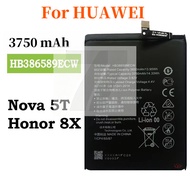 High Capacity 3750mAh Battery For Huawei Nova 5T Honor 8X HB386589ECW