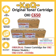Original OKI C650 Toner Cartridge YA8001-10088G036 YA8001-10088G035 YA8001-10088G034 YA8001-10088G03