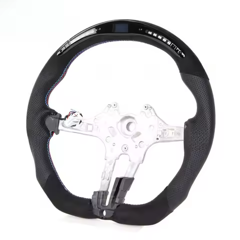 Suitable for BMW F15 X5X6F30 M3 M4 suede custom car steering wheel T-shaped design wholesale