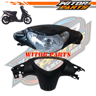 Batok Depan Belakang + Reflektor Lampu Depan Mio Smile Hitam / Batok Kepala 1set Yamaha Mio Smile Mi