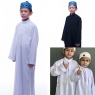 JUBAH,TAHFIZ, BUDAK/ DEWASA Putih & Hitam JENIS QATAR UMRAH & HAJI READY STOCK