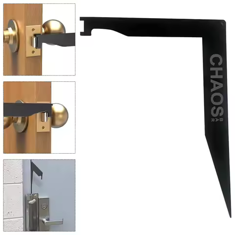 Firefighter Tool Access Doors Easily Multi-Purpose Leverage Tool Stainless Steel Swipe Tool Fire Pic
