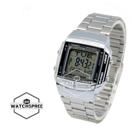 Casio Men's Data Bank Silver Stainless Steel Band Watch DB360-1A DB-360-1A