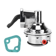winnsg High Volume Mechanical Fuel Pump Chrome Plated Replacement for Chevy Big Block V8 Engine 396‑