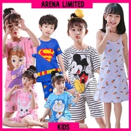 Cartoon Kids Cotton Pajamas Sleepwear Boys Girls (1yrs - 12yrs)