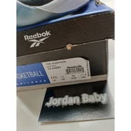 Domestic Ready Stock Reebok The Question 1 Iverson Iverson Problem Children's Shoes White Blue Gold 