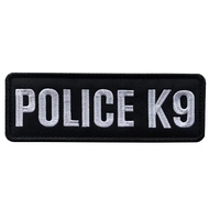 Embroidery Fabric Cloth Police K9 Unit Embroidered Military Tactical Patch 6x2 inches with Hook Fast