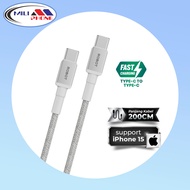 ROBOT DATA CABLE RSCC200 TYPE-C TO TYPE-C 2.4A 2 METER ORIGINAL