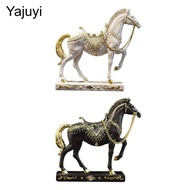 Yajuyi SiaBiced Horse Statue Art Figurine Collectible Artwork Resin Horse Sculpture Figurine for