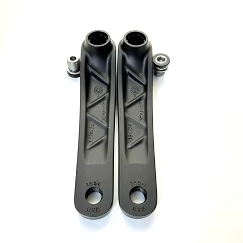 Crank Arm Set 165mm Left And Right Mid Motor Pedal Both Sides With Nuts Black For Bafang M620 MTB Bi