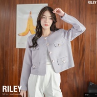 Sudpung Riley_SP039 เบลเซอร์ลินิน ทรงยาวแต่งกระเป๋า ผ้าใส่สบาย ไม่คัน ใส่เที่ยว ใส่ทำงานได้หมด