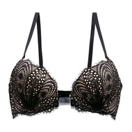 Annebra บราเสริมทรง ตะขอหลัง คอวี มีโครง เสริมฟองน้ำ Push Up Mold Bra Bloom Up รุ่น AB1-577