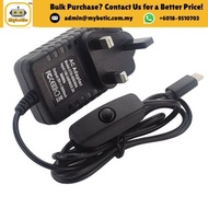 Type C Adapter 5V 3A With Switch (Raspberry Pi3)