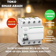 - ELCB SCHNEIDER RCCB IID ACTI9 NEW 4P 40A 30MA 300MA A9R71440 BLACK IC60N