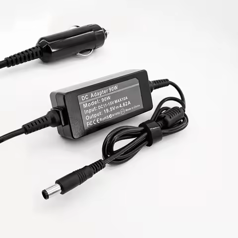 1​9.5V 4.62A 90W 7.4X5.0mm Laptop Car Charger for Dell  E4300 E5410 E6320 E6400 E6430 3521 inspiron 
