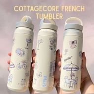 Arte Lounge Custom Cottagecore French Series Tumbler | Custom Coquette Tumbler Pink | Korean Coquett