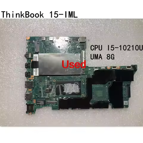 Used For Lenovo ThinkBook 15-IML Laptop Motherboard mainboard I5-10210U UMA 8G FRU 5B20S43644