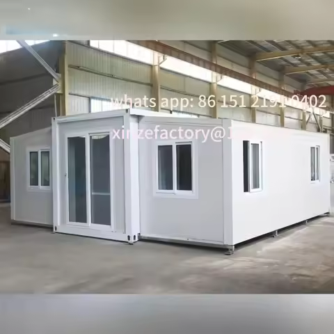 Customizable Mobile Home Portable Living Prefab House 20 Feet 40 Ft Folding Expandable Container Hou