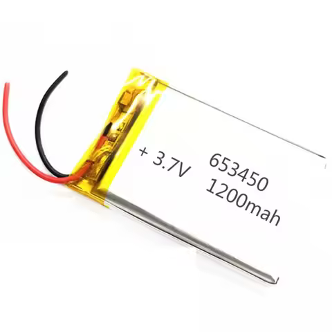 1Pcs 3.7V 1200mAh 653450 Lithium Polymer Ion Battery Electric Toys MP4 GPS MP3 Mobile Power Tablet S