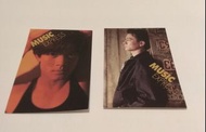 劉德華 郭富城  黎明  林志穎 90年代 Music Express 交換咭4張一套 全新 本地包郵