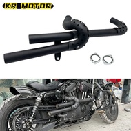 Motorcycle Full Exhaust Pipe System Dual Muffler Silencer For Harley Sportster 883 1200 XL883 XL1200