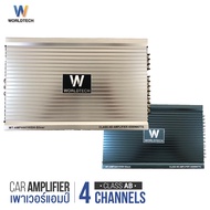 Worldtech รุ่น WT-AMP4441HIGH เพาเวอร์แอมป์ แอมป์ขยายเสียง เครื่องขยายเสียง (Car Amplifier) Class AB คลาส เอบี 4 CH 4500W