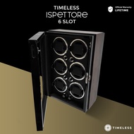 Timeless Ispettore - Automatic Watch Winder 6 Slots - Black Ulin Wood